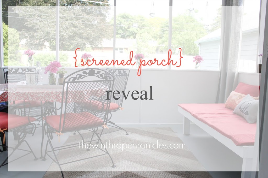 SCREENED PORCH REVEAL