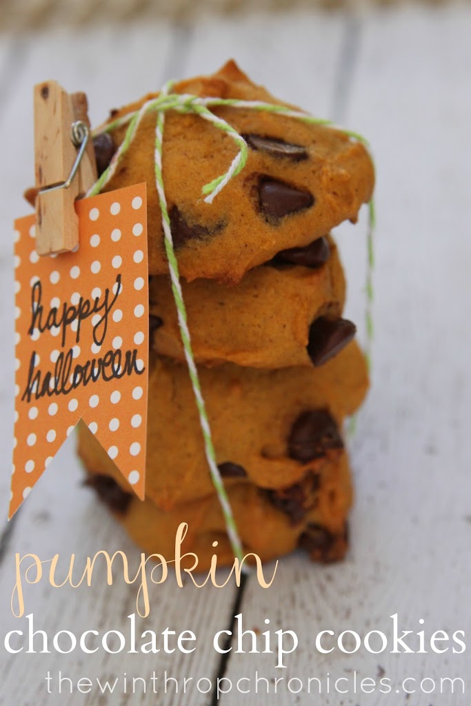 pumpkin chocolate chip cookies + toasted pumpkin seeds