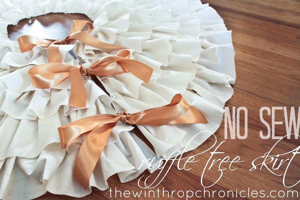 no sew ruffle tree skirt