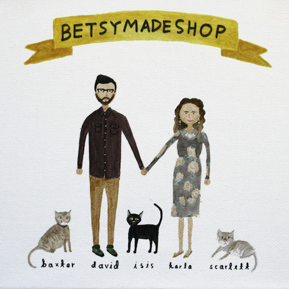 FOLLOW ME ON INSTAGRAM + {GIVEAWAY} BETSYMADE CUSTOM PORTRAITS