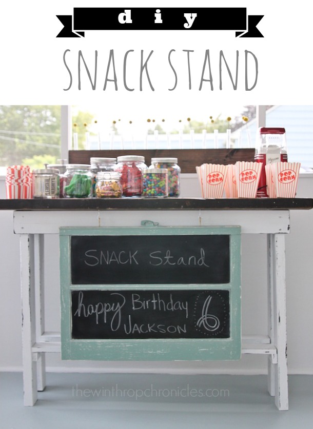 {DIY} SNACK STAND