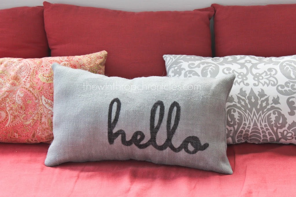 STAMPED PILLOW