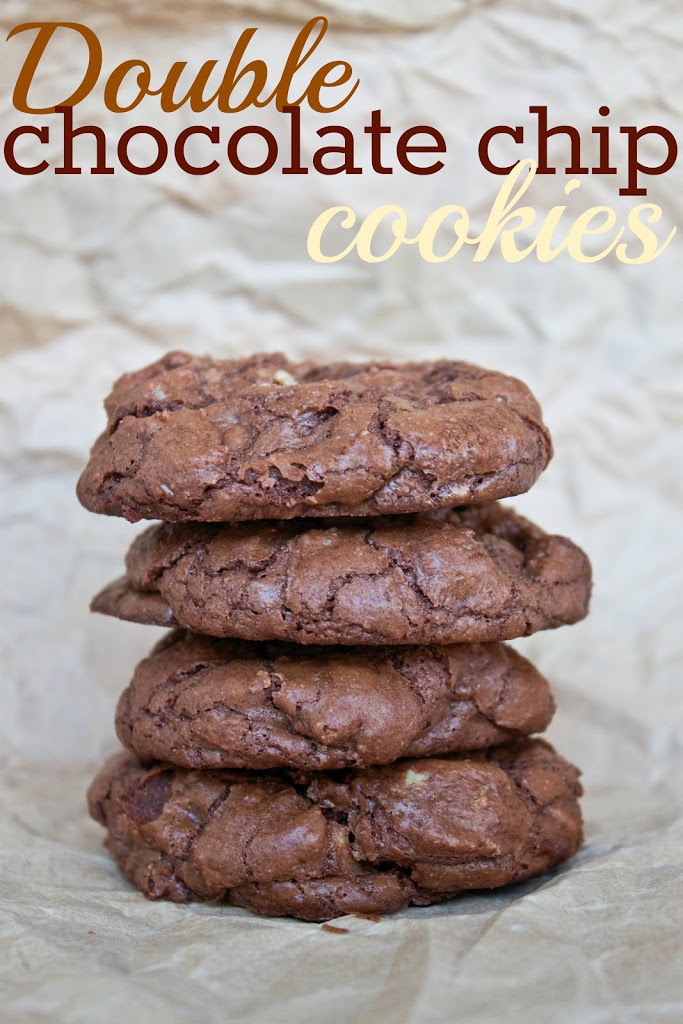 double chocolate chip cookies