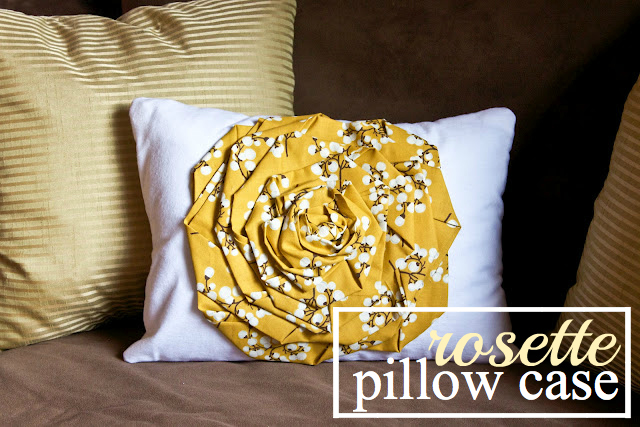 diy rosette pillow