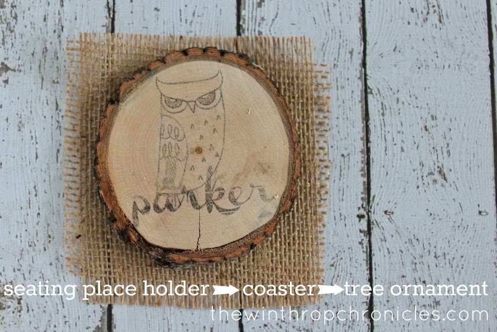 seating place holder -> coasters -> tree ornament