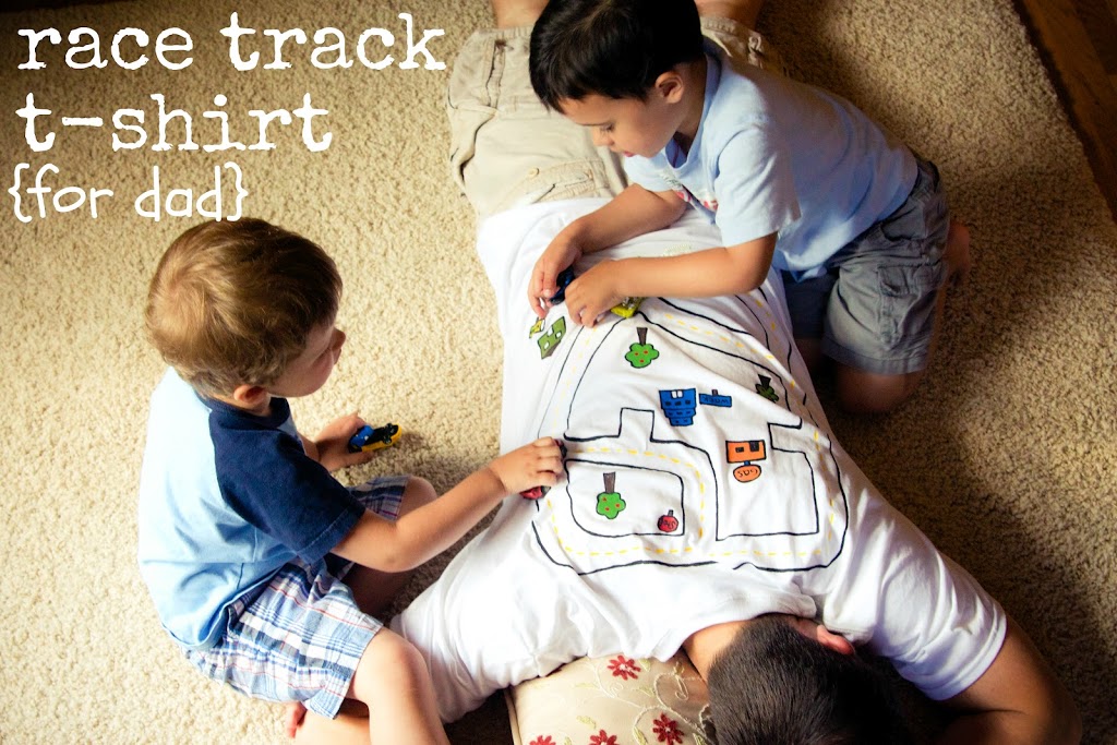 father’s day gift {race track t-shirt}