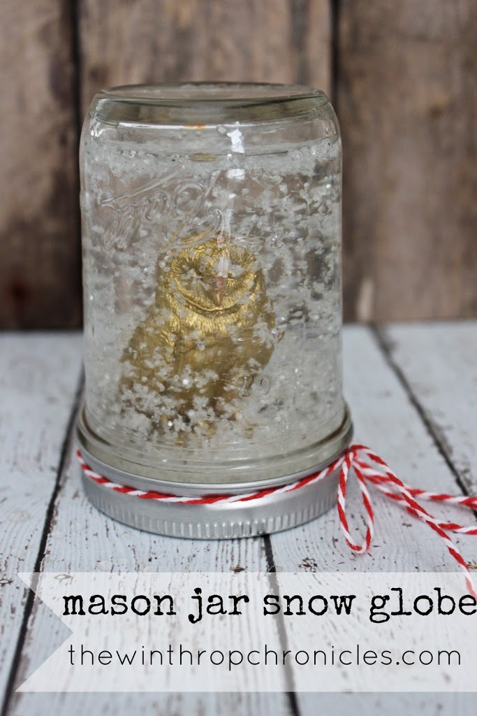 mason jar snow globes