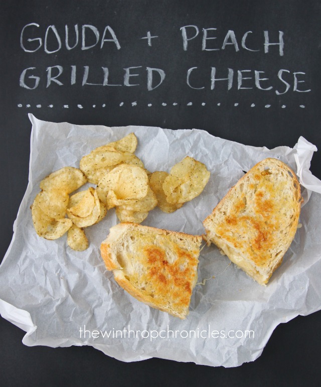 GOUDA + PEACH GRILLED CHEESE SANDWICH