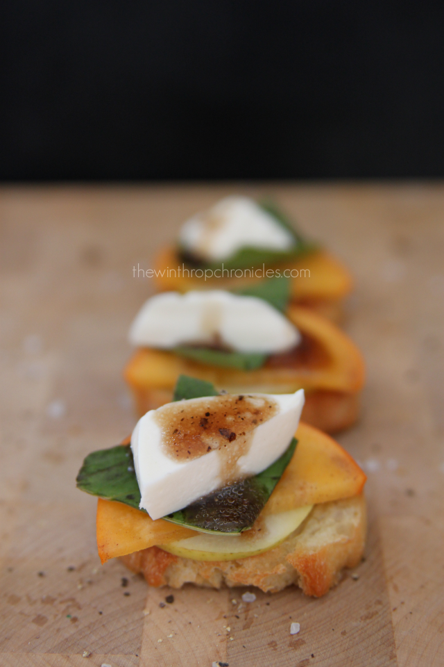 PERSIMMON CAPRESE TOAST