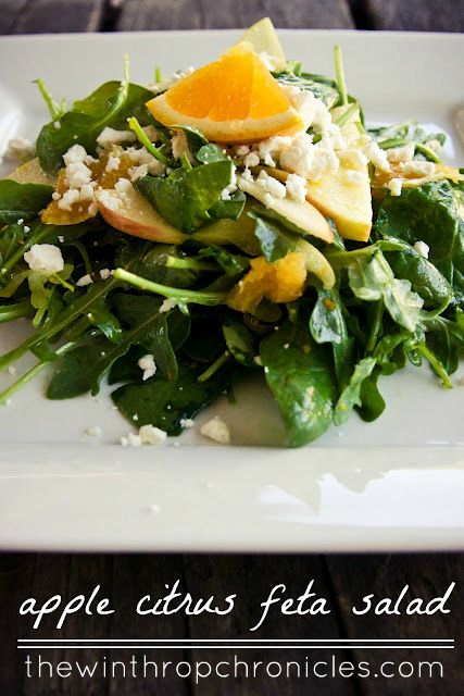 apple citrus feta salad