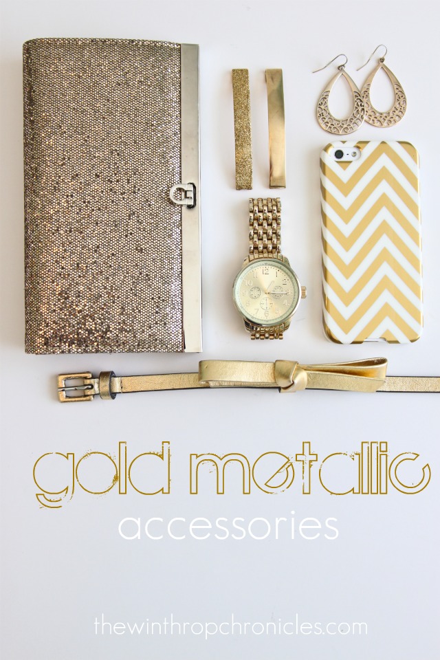 some of my favorites :: gold metallic accessories