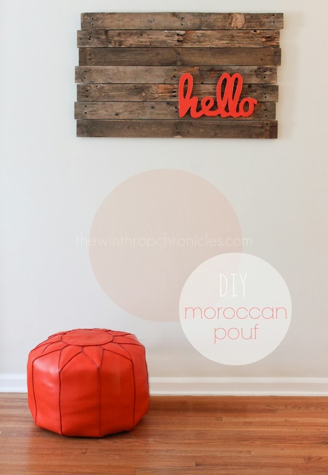 DIY MOROCCAN POUF