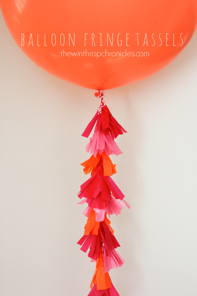 DIY TISSUE PAPER BALLOON FRINGE TASSELS