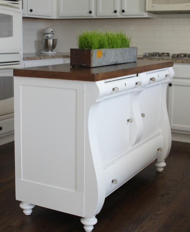 ANTIQUE HUTCH TO A KITCHEN ISLAND