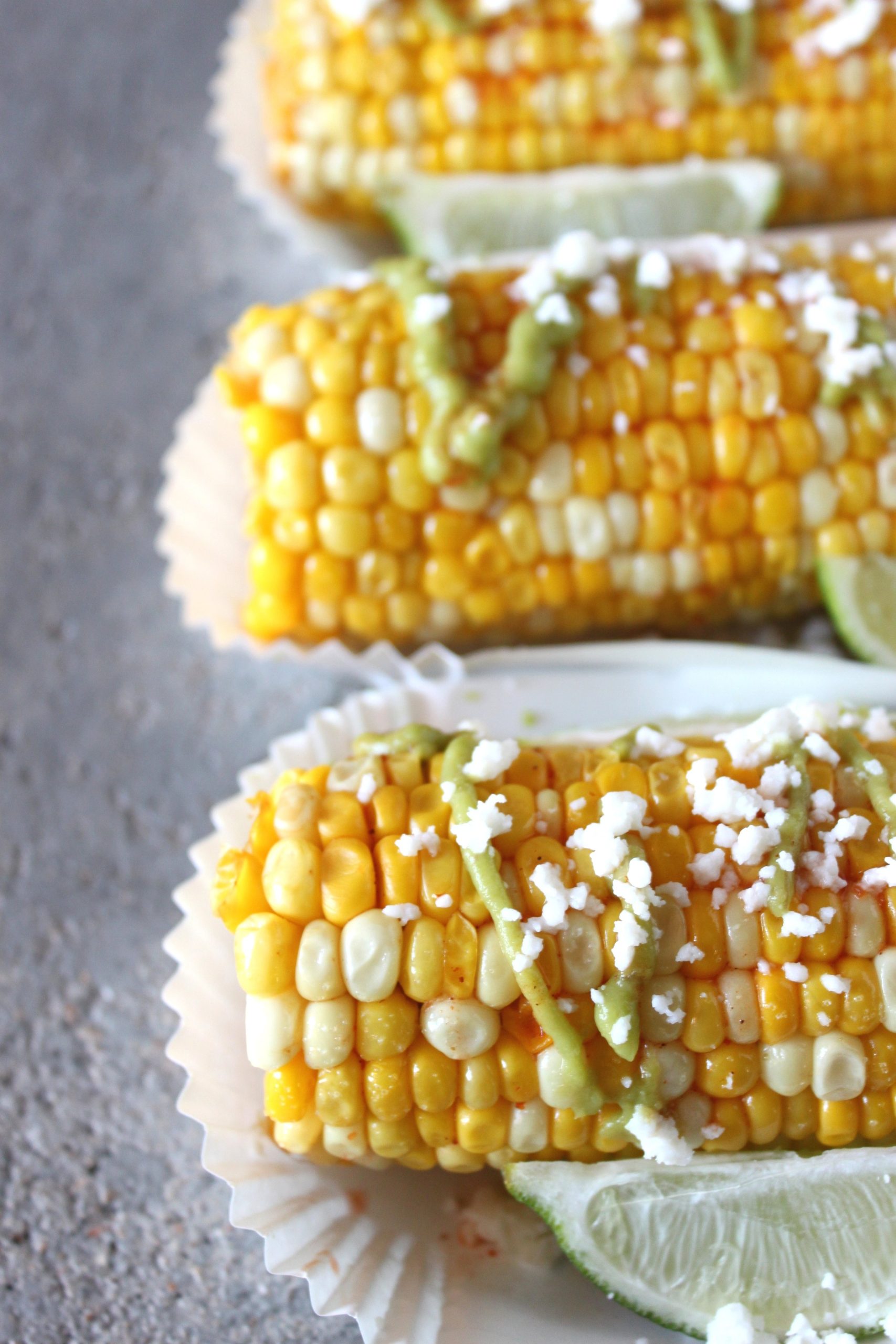 Avocado Cream Sauce Street Corn