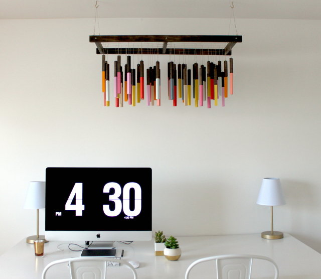 DIY DIPPED PAINT STICK MOBILE