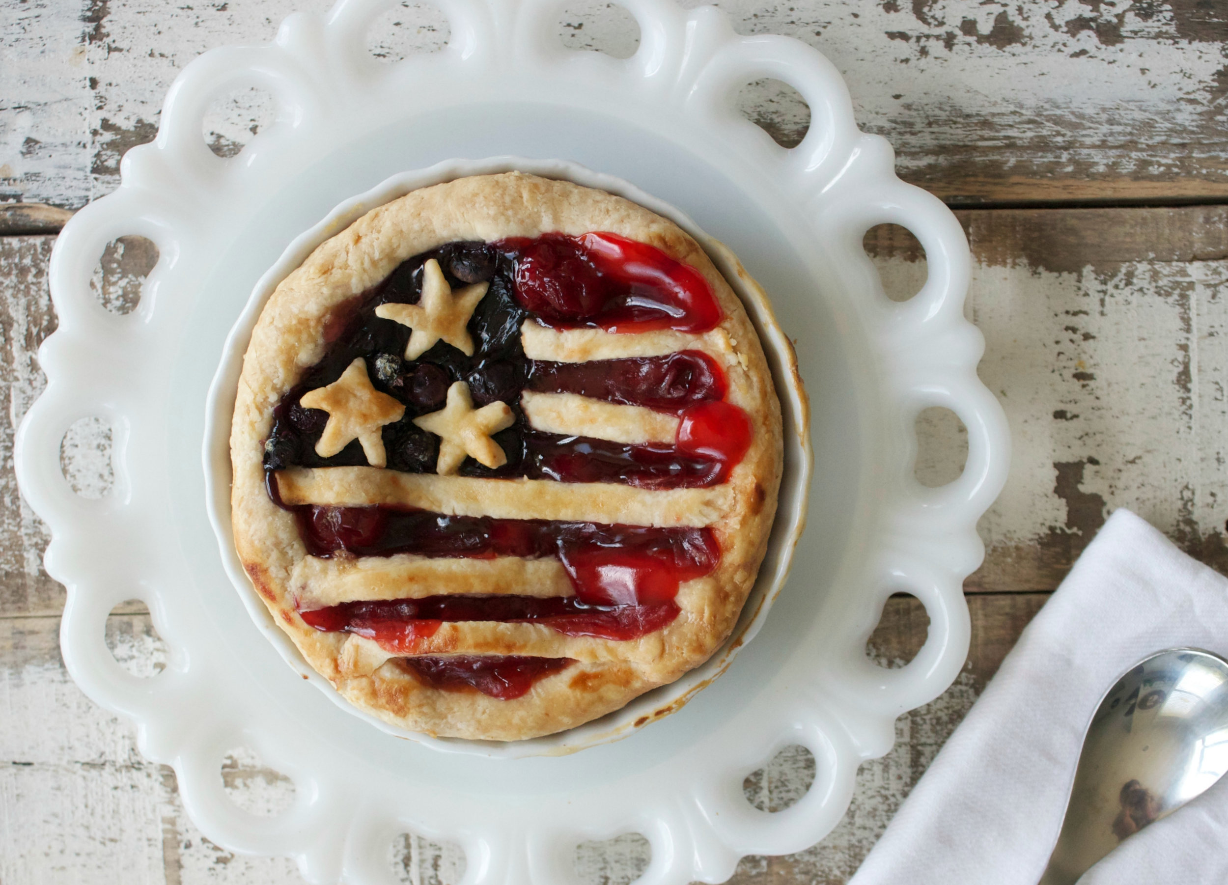 American Flag Mini Pies